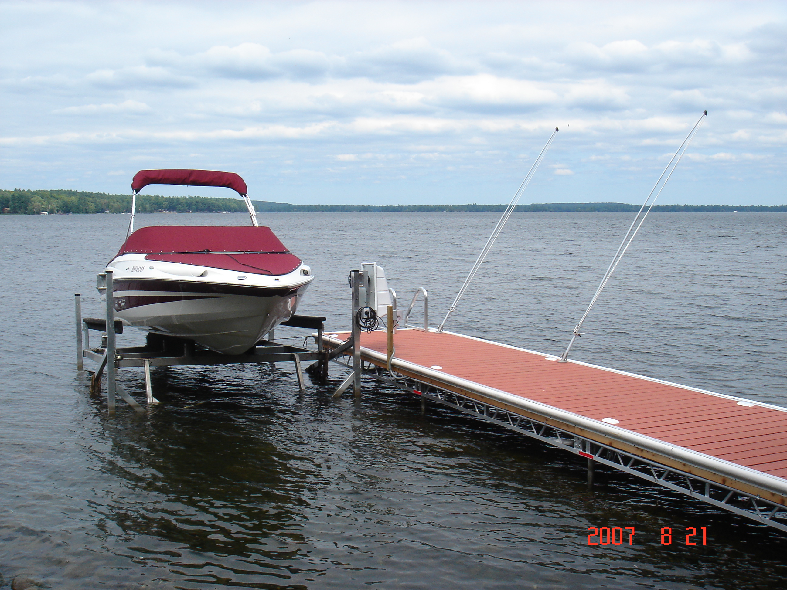 Boat Lifts Made in Lakefield, Ontario R & J Machine