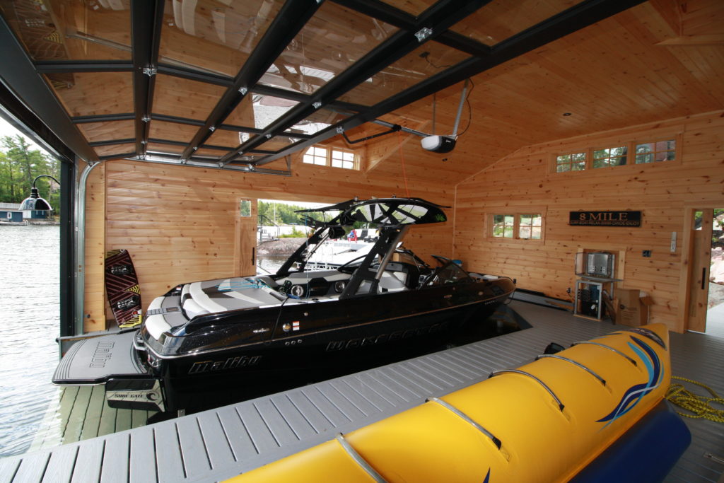 Undermount lift for boat house by rj machine