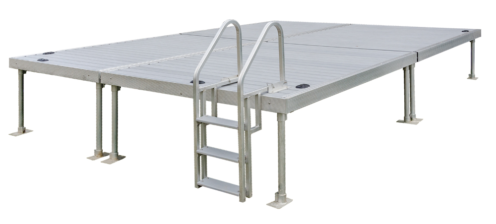 Product image of a WaveX Dock with ladder 