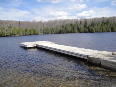 Permanent Steel Dock with Pro Decking