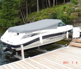 Cantilever Boat Lift for Jet Boat