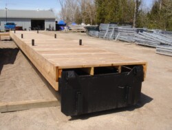 Double Steel Tube Floating Dock with bollards
