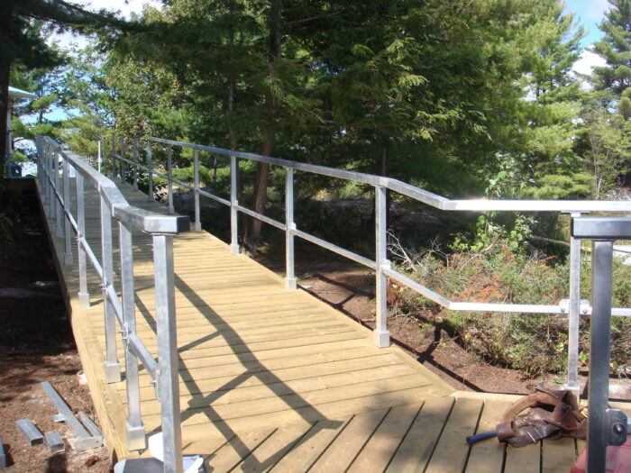 Boardwalk with Aluminum railings