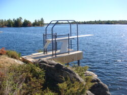 Custom diving board structure