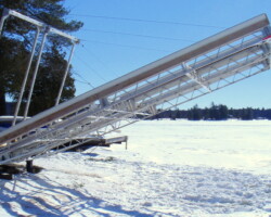 Lift up dock sections