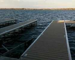 3 Lift Docks with Lift up Railways in between