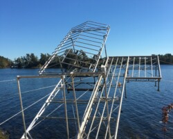 lift up dock and boat lift with roof