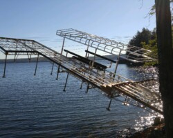 Lift Up Step Dock and Lift up Hydraulic Lift