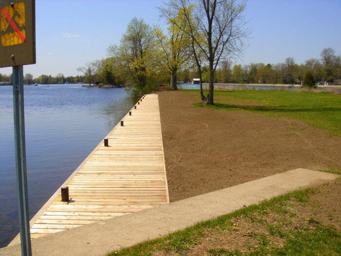 Bobcaygeon Waterfront completed Boardwalk