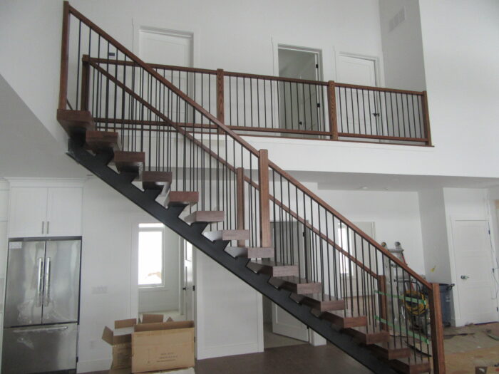 Steel stairs and railings