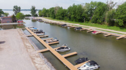 A combination of dock sizes can be combined to maximize docking space